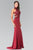 Bead Embellished High Neck Sheath Gown GL2225