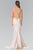 Embroidered High Neck Trumpet Gown GL2226