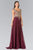 Gilt Embroidered Bateau A-Line Gown GL2229