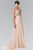 Gilt Embroidered Bateau A-Line Gown GL2229