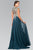 Gilt Embroidered Bateau A-Line Gown GL2229