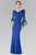 Embroidered V-Neck Sheath Gown GL2235