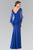 Embroidered V-Neck Sheath Gown GL2235