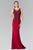 Bead Embellished Jewel Neck Gown GL2238