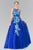Floral Applique Embellishment Ball Gown GL2252