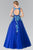 Floral Applique Embellishment Ball Gown GL2252