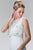 V-neck with Detachable Beaded Lace Top Gown GL2257