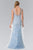 Illusion Bateau Neckline Lace Evening Gown GL2258