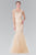 Sleeveless Illusion Tulle Trumpet Gown GL2276