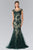 Sleeveless Illusion Tulle Trumpet Gown GL2276