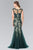 Sleeveless Illusion Tulle Trumpet Gown GL2276