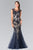 Sleeveless Illusion Tulle Trumpet Gown GL2276