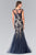 Sleeveless Illusion Tulle Trumpet Gown GL2276