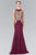 Gold Embroidered Tulle Trumpet Gown GL2283