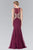 Gold Embroidered Tulle Trumpet Gown GL2283