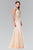 Gold Embroidered Tulle Trumpet Gown GL2283
