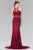 Beads Embellished High-Neck Lace Dress GL2297