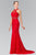 Beads Embellished High-Neck Lace Dress GL2297