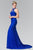 Beads Embellished High-Neck Lace Dress GL2297