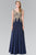 Intricate Lace V-Neck A-Line Gown GL2311