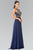 Embroidered Scoop Neck Chiffon Dress GL2316