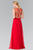 Embroidered Scoop Neck Chiffon Dress GL2316