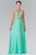 Embroidered Scoop Neck Chiffon Dress GL2316