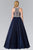 Bejeweled Sleeveless Chiffon Evening Gown GL2327