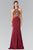 Embellished Halter Neck with Sheer Back Gown GL2328