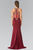 Embellished Halter Neck with Sheer Back Gown GL2328