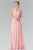 Long Chiffon Halter Dress GL2362