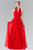 Long Chiffon Halter Dress GL2362