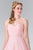 Lace Embellished Pleated V-Neck Dress GL2363