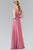 Lace Embellished Pleated V-Neck Dress GL2363