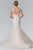 GL2367 Beaded Lace Sweetheart Organza Mermaid Wedding Gown