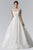 GL2368 Lace Embellished Illusion Jewel Organza Gown