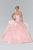 GL2378 Beaded Illusion Sweetheart Ballgown with Bolero