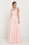 GL2417 Illusion Jewel Embellished Lace A-Line Gown
