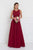 Elizabeth K - Illusion Jewel Embellished Lace A-Line Gown GL2417 In Red