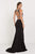 GL2419 Embroidered Two Piece Halter Evening Dress