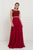 GL2420 Jeweled Waist Lace A-Line Gown