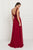 GL2420 Jeweled Waist Lace A-Line Gown