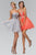 Strapless Mini Dress with Satin Belt Accent GS1051
