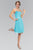 Floral Accented Straight Neck Chiffon Dress GS1080