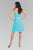 Floral Accented Straight Neck Chiffon Dress GS1080