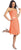Floral Accented Straight Neck Chiffon Dress GS1080