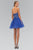 Laced Sweetheart Neck Tulle Short Dress GS1110