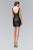 Sleeveless V Neck Cocktail Dress GS1136