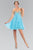 Bejeweled Sweetheart Chiffon A-Line Dress GS1142