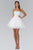 Jeweled Strapless Lace-up Back Cocktail Dress GS1345